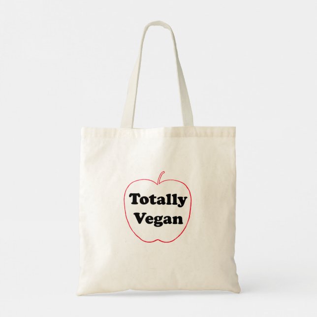 Helt vegansk - Tote-handväska Tygkasse (Baksida)