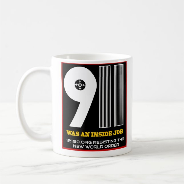 heltäckande 911 kaffemugg (Vänster)