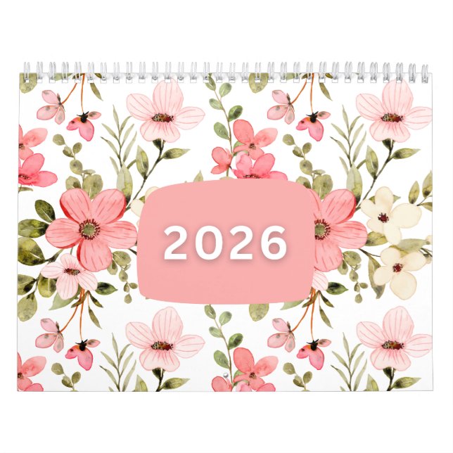 Heltäckande månadsplaneringskalender kalender (Omslag)