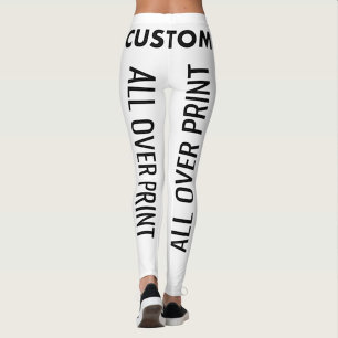 Heltäckande tryckta anpassade leggings