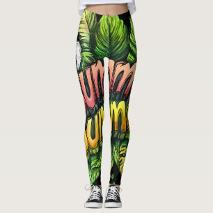 Heltäckande tryckta Leggings