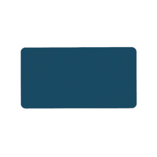 Heltäckande, turquoise Blue Solid Trend-bakgrund Adressetikett