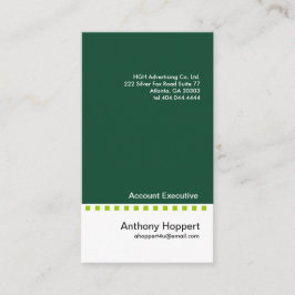 Heltäckandegrönt rusar visitkort 3