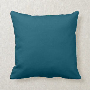 Heltäckt Mörk Teal Blue Turquise-kudde Kudde