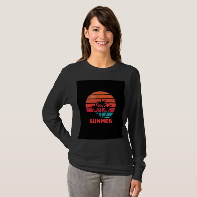heltärmad sommar design t shirt (Hel framsida)