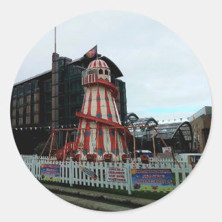 Helter-skelett Runt Klistermärke