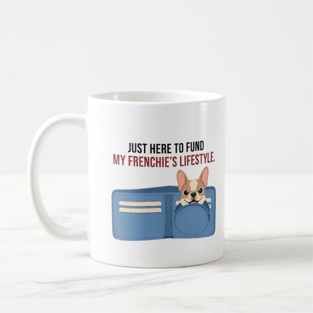 Heltid Frenchie-sponsor Rolig fransk schäferhund D Kaffemugg (Vänster)