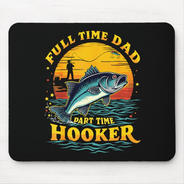 Heltids pappa deltidspappa fisk fanatiker abborref musmatta (Framsidan)