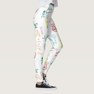 Heltryckta Leggings