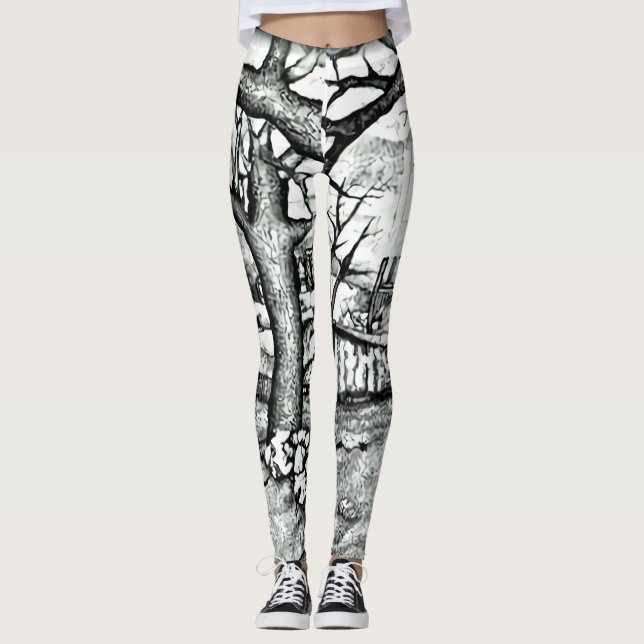Heltryckta Leggings (Framsida)