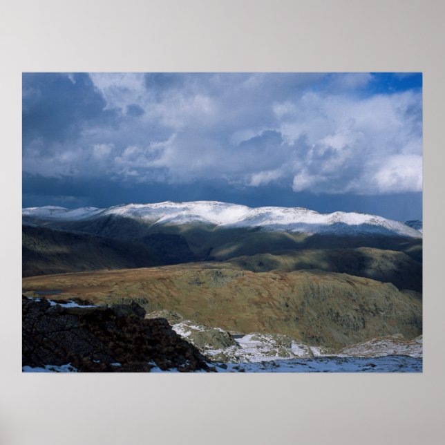 Helvellyn England Helgdag Card Poster (Framsidan)