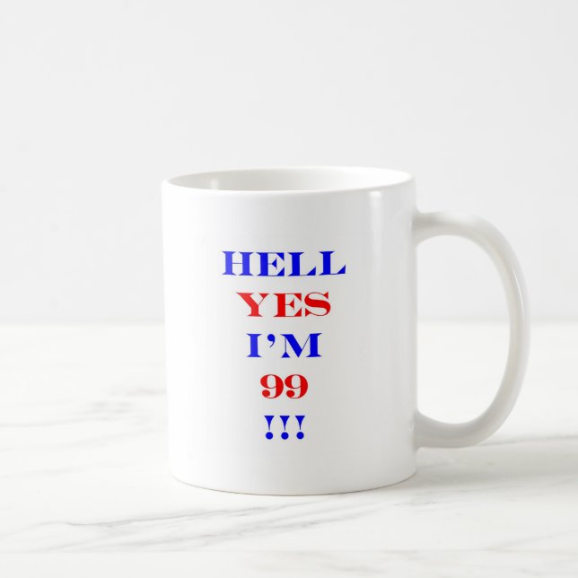 Helvete 99 ja! kaffemugg (Höger)