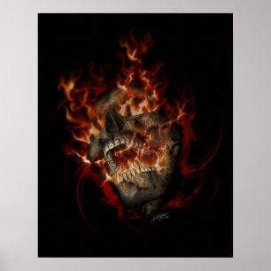 Helvete avfyrar affischen 16x20 poster