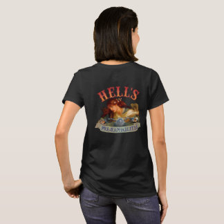 Helvete design för Pre-Raphaelitebaksida T-shirt
