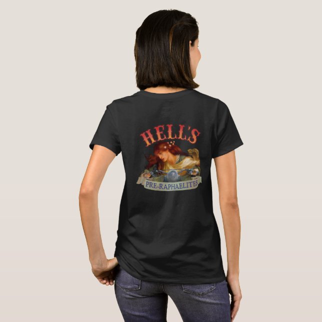 Helvete design för Pre-Raphaelitebaksida T-shirt (Hel baksida)