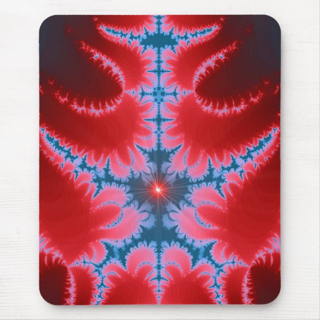 Helvete flammar fractalen Mousepad Musmatta (Framsidan)