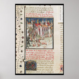 Helvete från "De Civitate Dei" vid St Augustine Poster