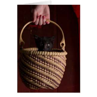 Helvete i en handbasket hälsningskort