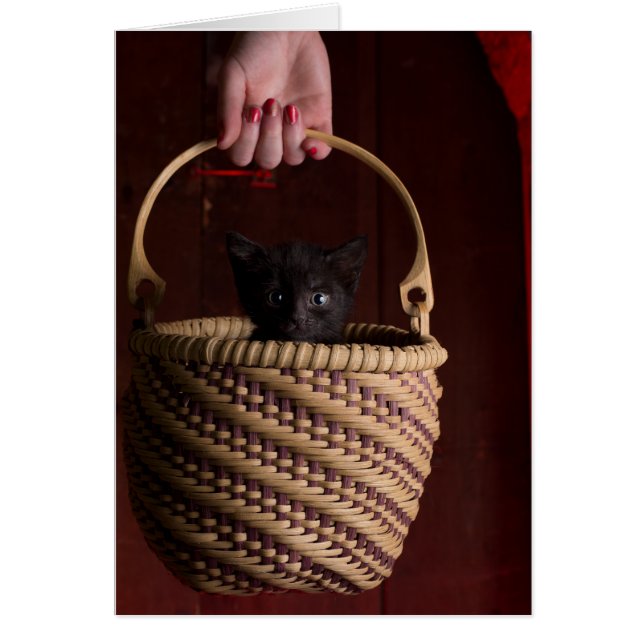 Helvete i en handbasket hälsningskort (Framsidan)