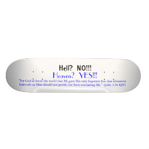 Helvete? INTE!!! , Skateboard Bräda 20 Cm