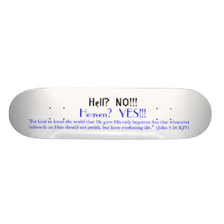 Helvete?  INTE!!! , Skateboard Bräda 20 Cm