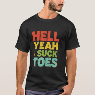 HELVETE JA JAG SUGER PÅ TÅR Roligt Fetstil T Shirt