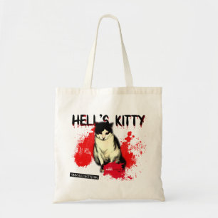 Helvete kattunge hänger lös tygkasse