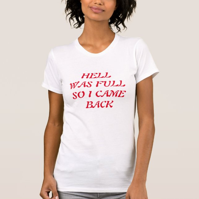 helvete t shirt (Framsida)