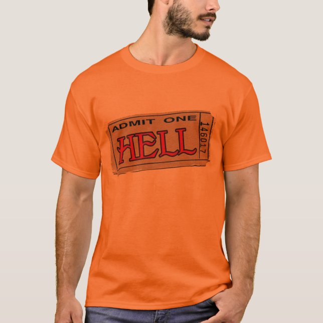 helvete tee shirt (Framsida)