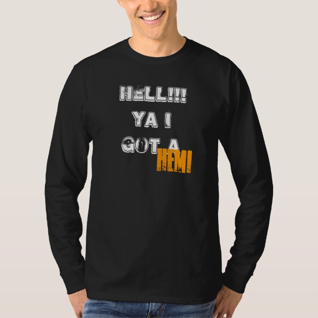 HELVETE!!! Ya fick jag a, HEMI T-shirt (Framsida)