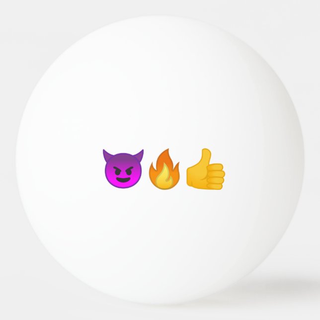 Helvete Yeah! Pong för Emoji 3-StjärnaPing boll (Framsidan)