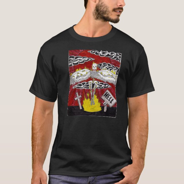 helveteängel tee shirt (Framsida)