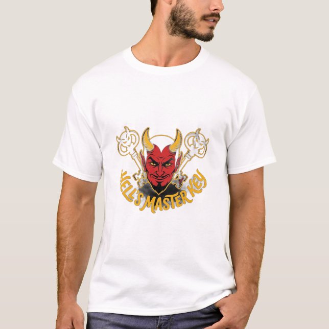 Helvetes Huvudnyckel T Shirt (Framsida)