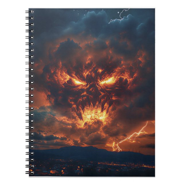 Helvetes Stormdemon Anteckningsbok (Framsidan)