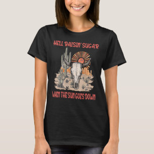 Helvetesocker när Sol går ner Kärlek T Shirt