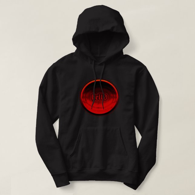 helvetet0 Horror Hoodie (Design framsida)