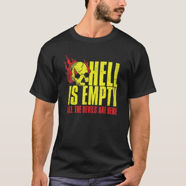 helvetet är tomt i Skulls skal, Fläkt Tee (Framsida)