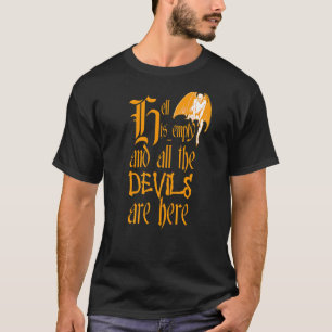 Helvetet är tomt och Djävulen är här i Gult t Shirt