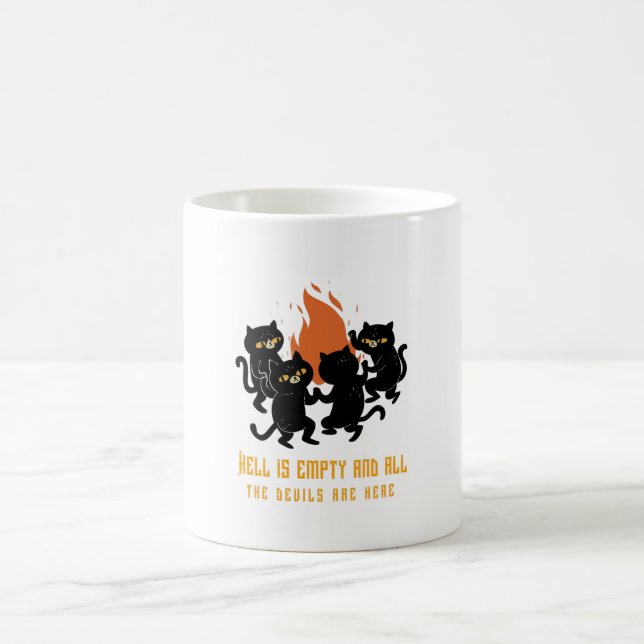 Helvetet är tomt och Djävulen är här Kaffemugg (Center)