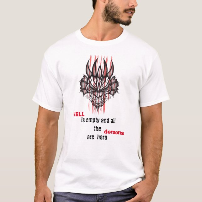 Helvetet är tomt t shirt (Framsida)