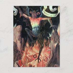 Helvetet, höger sidopanel från Triptych of Earthly Vykort