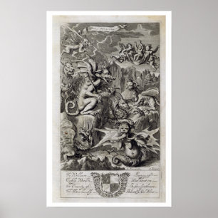 Helvetet, illustration från Bok 1 del 3 Cha Poster