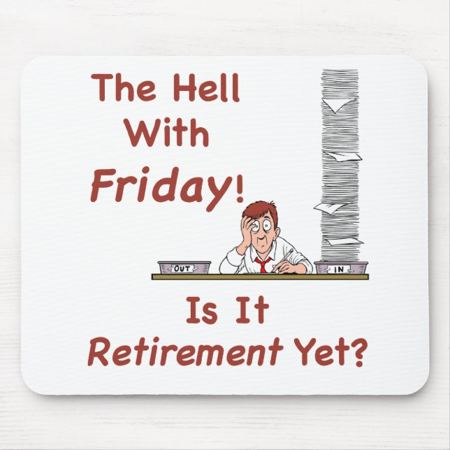 Helvetet med fredagen Mousepad Musmatta (Framsidan)