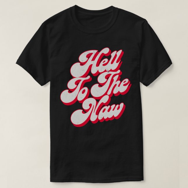 Helvetet mot det ursprungliga regummerade Retro St T Shirt (Design framsida)