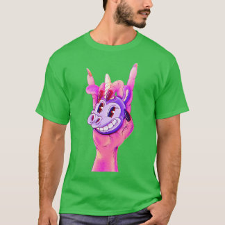 helvetet Unicorn Hand T Shirt