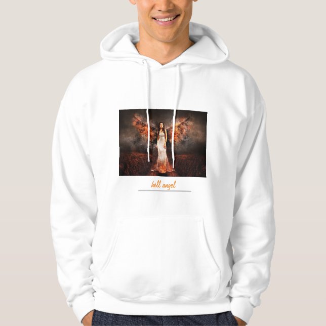 helvetets ängel hoodie (Framsida)