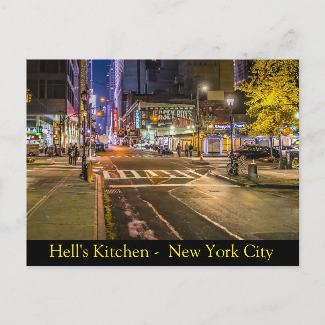 Helvetets Kitchen i New York City Vykort (Framsida)