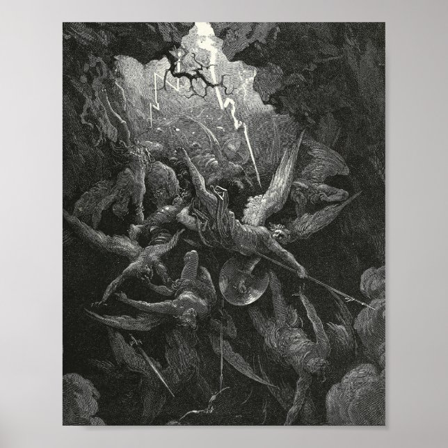 helvetets mun av Gustave Dore Poster (Framsidan)