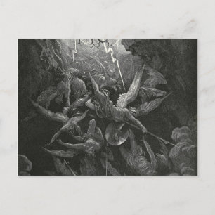 Helvetets Mun Av Gustave Dore Vykort