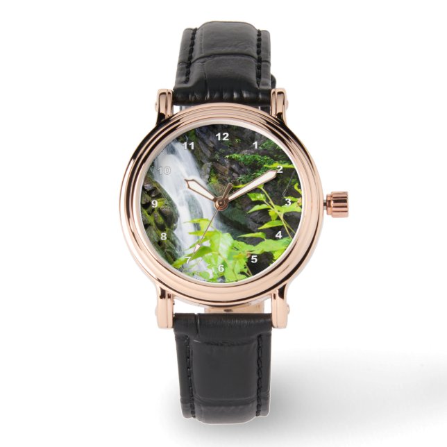 Helvetets vattenfall i Grind Canyon Armbandsur (Framsida)